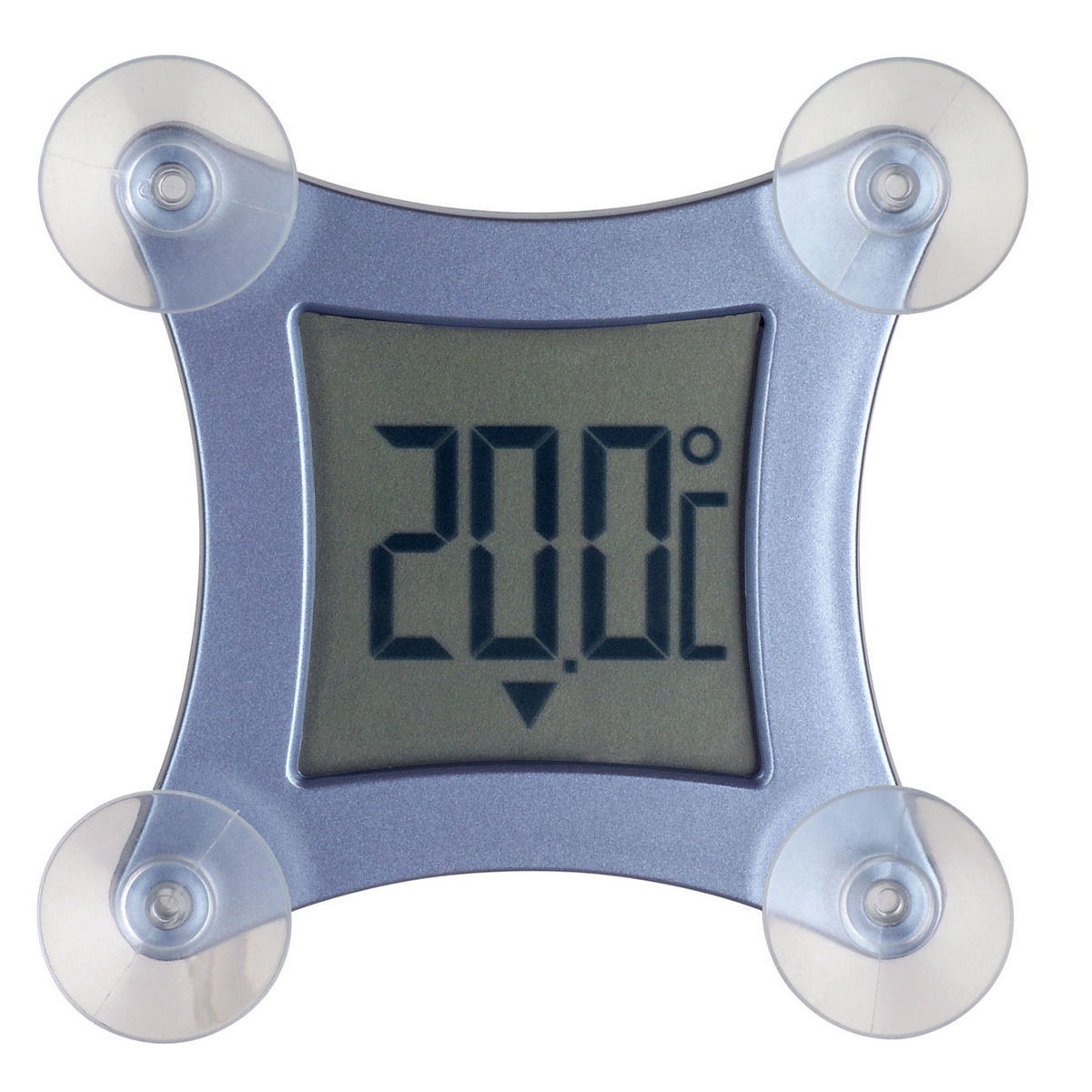TFA Dostmann TFA Raam Thermometer - digitaal - grijs - 7 x 7 cm - buiten - inclusief batterij -
