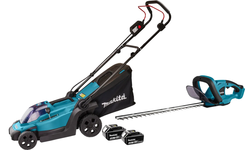 Makita DLM330SM incl. 4,0 Ah Accu +  DUH523Z (zonder accu) +  BL1850B LXT 18V 5,0 Ah accu
