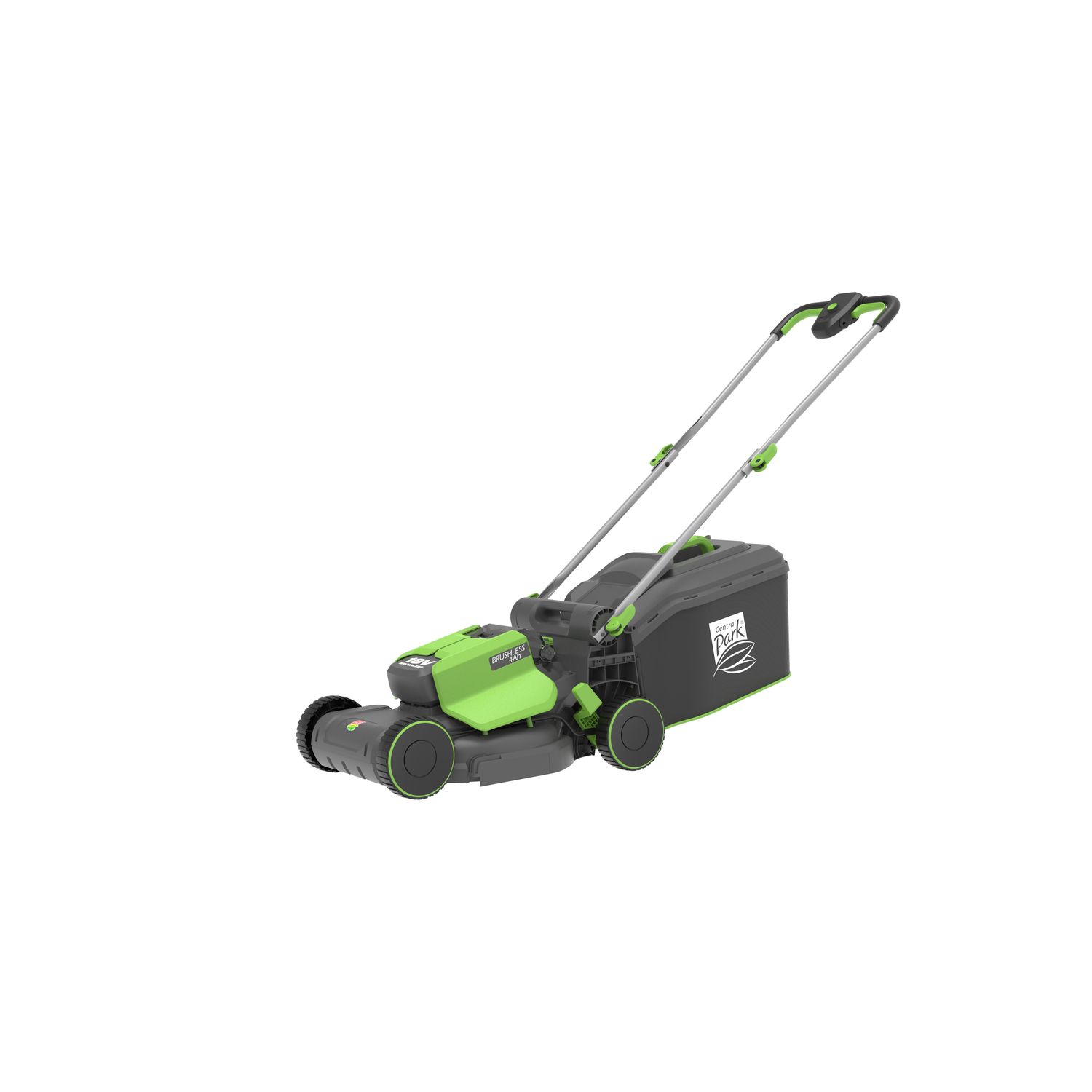 Central Park Accu Grasmaaier Clm1834bd - 20v - Borstel Loze Motor - 34cm Maaibreedte - 6 Instelbare Maaistanden (met Accu)