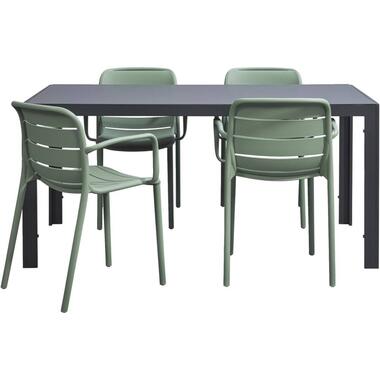 Leen Bakker Tuinset Savoie Nice - groen - 5-delig - 160 cm