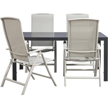 Leen Bakker Tuinset Savoie Cannes - zandkleur - 5-delig - 160 cm