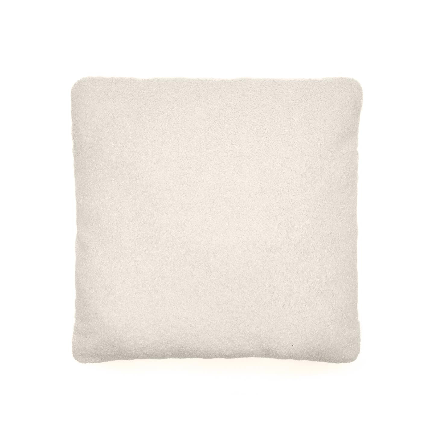 Kave Home Sierkussen Martina Bouclé, 52 x 52cm - Wit