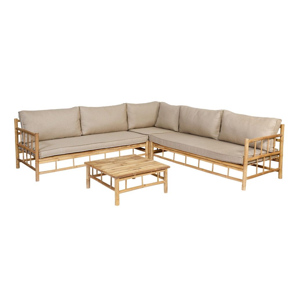 Exotan Bamboo lounge hoekset