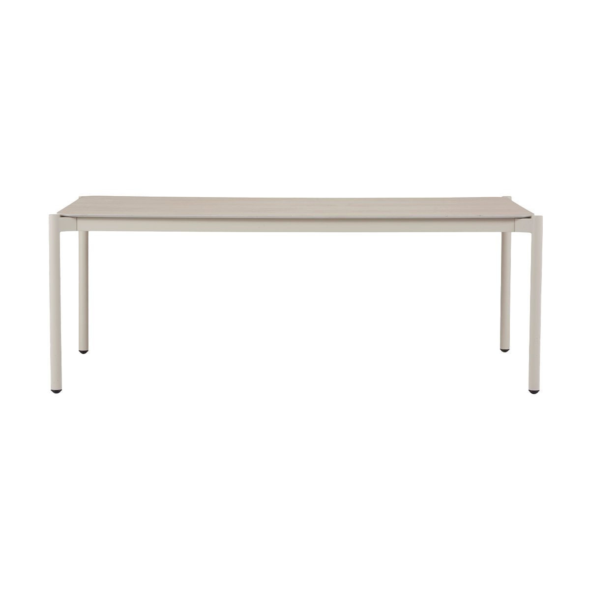 Lisomme Joey aluminium tuintafel met stenen blad beige - 200 x 100 cm