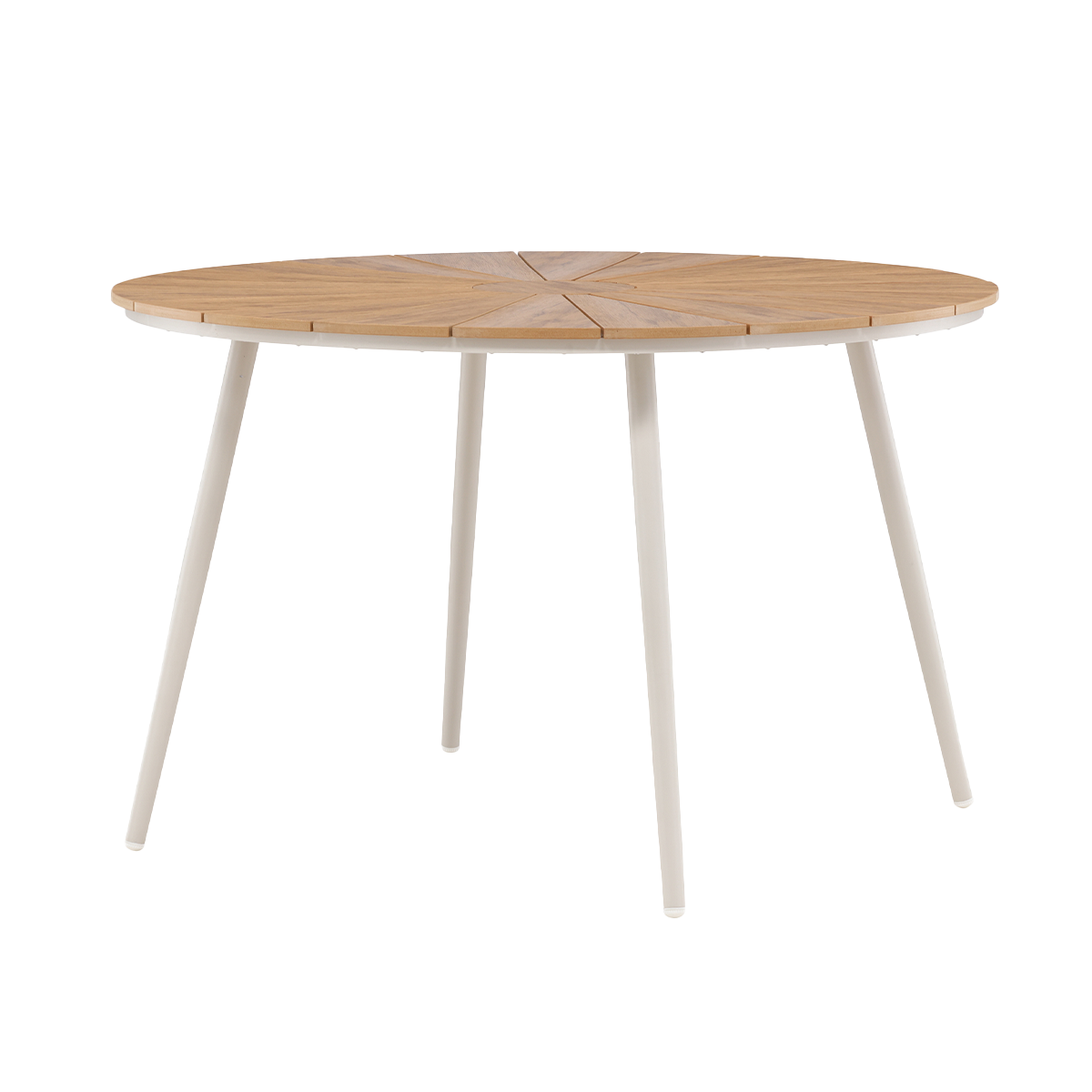 Nest outdoor Denzel polywood ronde tuintafel beige - Ø 120 cm