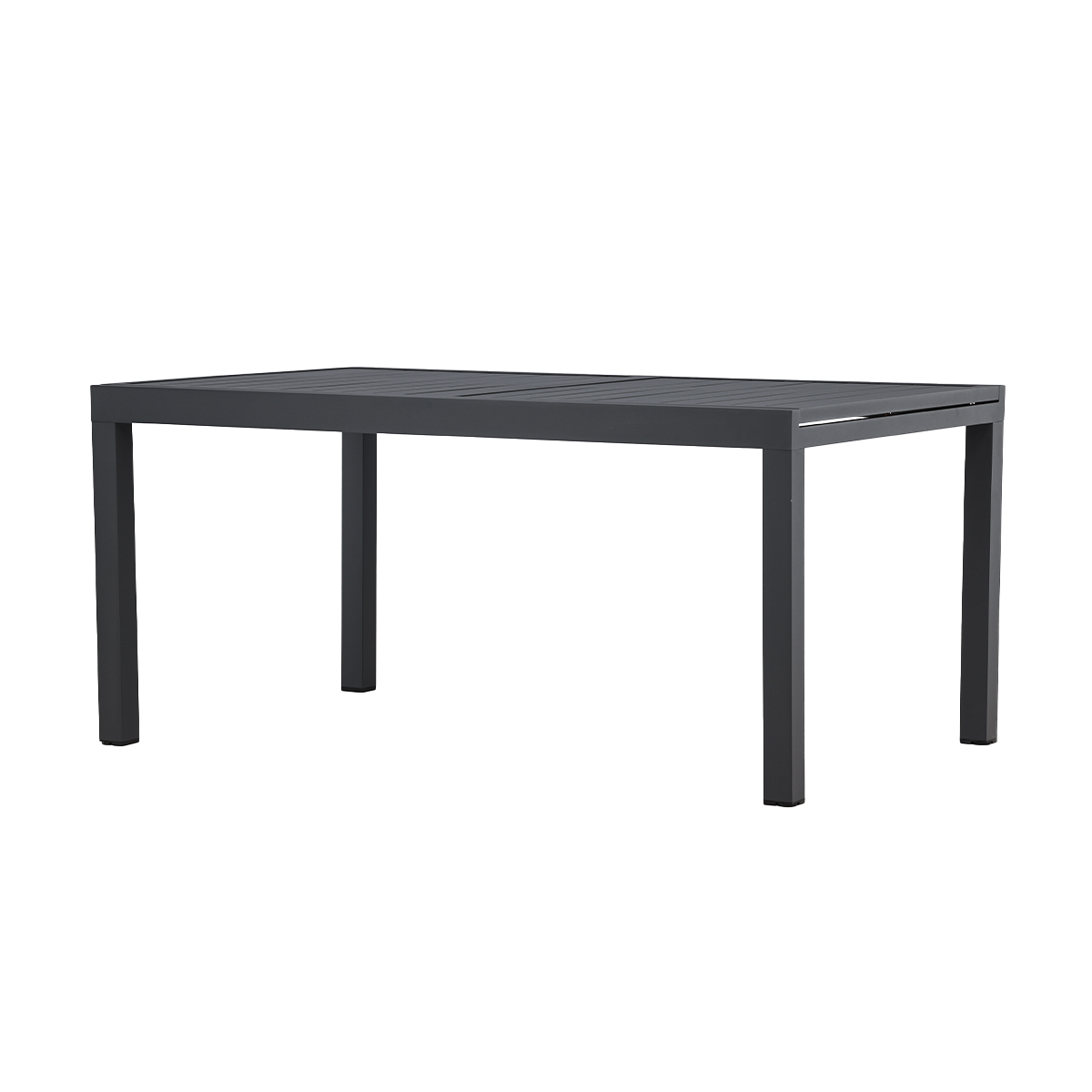 Nest outdoor Grace aluminium uitschuifbare tuintafel zwart - 160 tot 240 x 100 cm