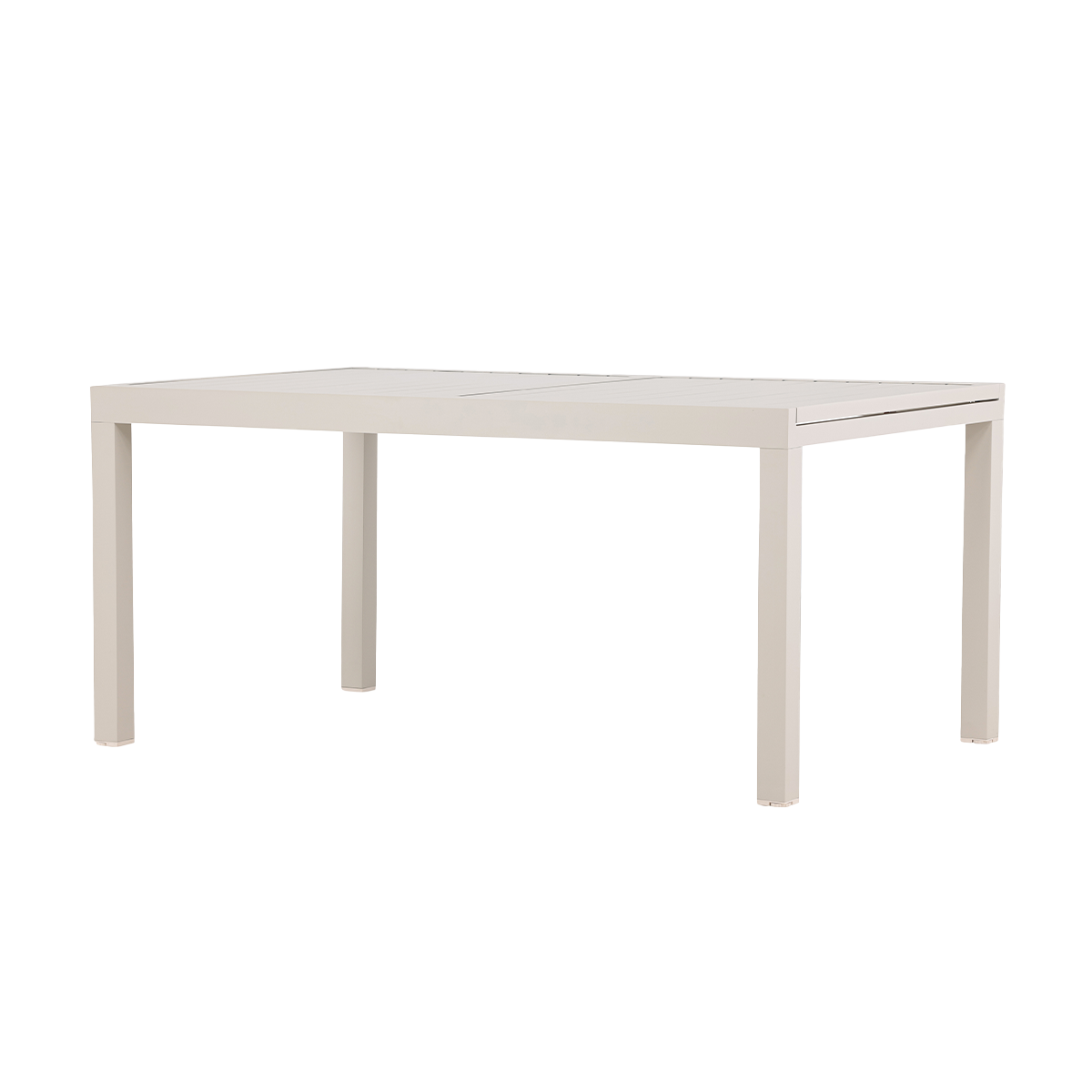 Nest outdoor Grace aluminium uitschuifbare tuintafel beige tot 160 tot 240 x 100 cm