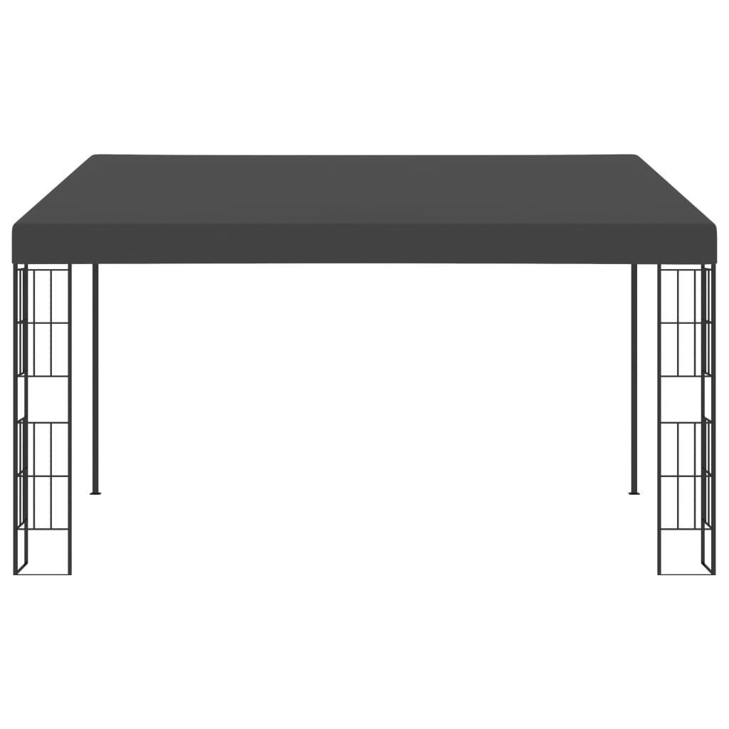 vidaXL Wandprieel 3x4 m stof antracietkleurig