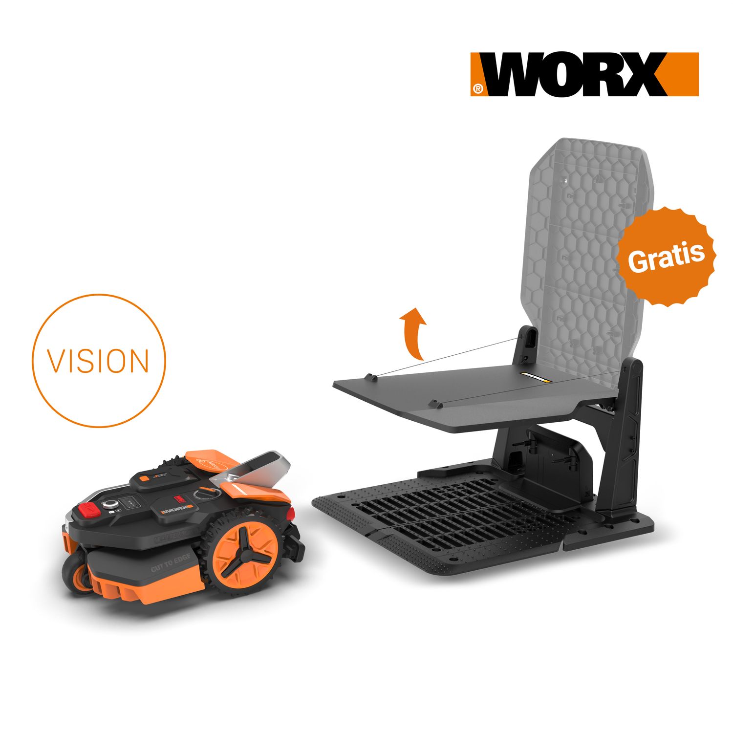 Worx Robotmaaier Landroid Vision M600 (wr206e) - 20v Accu - Voor Gazons Tot Ca. 600m² - Maaibreedte 180mm