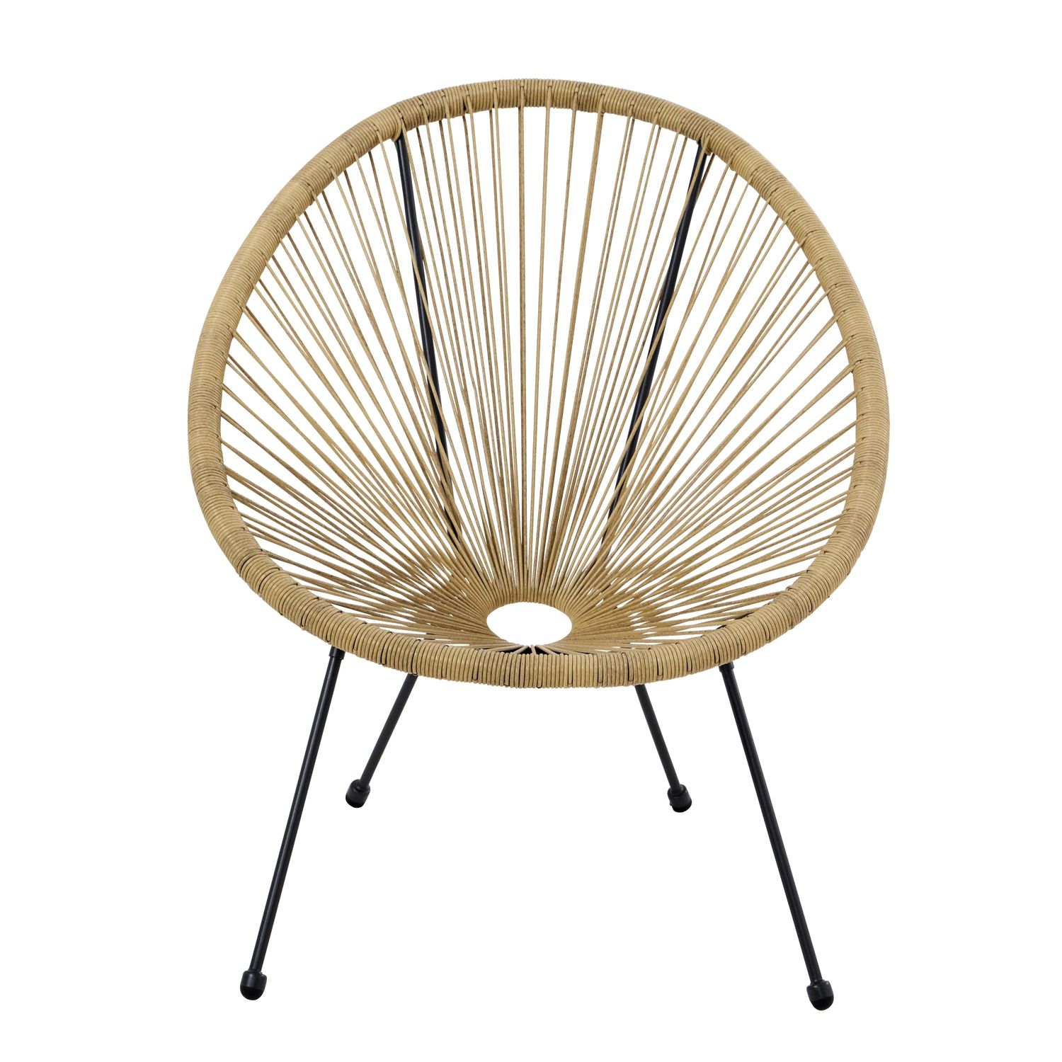 Praxis Tuinstoel Acapulco Rotan/staal Naturel