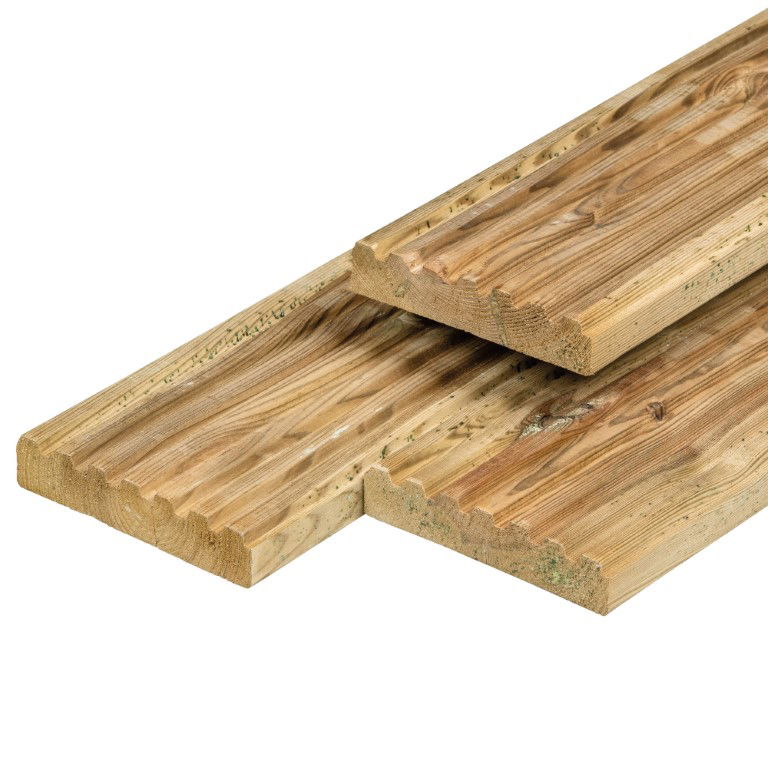 Tuindeco Vlonderplank Midden-Europees grenen 2,8x14,0x400 cm  - 