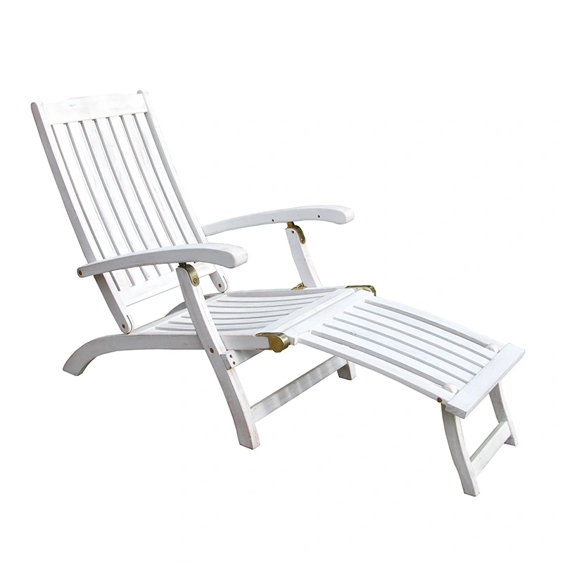 Own Deckchair Acacia - White wash  - 