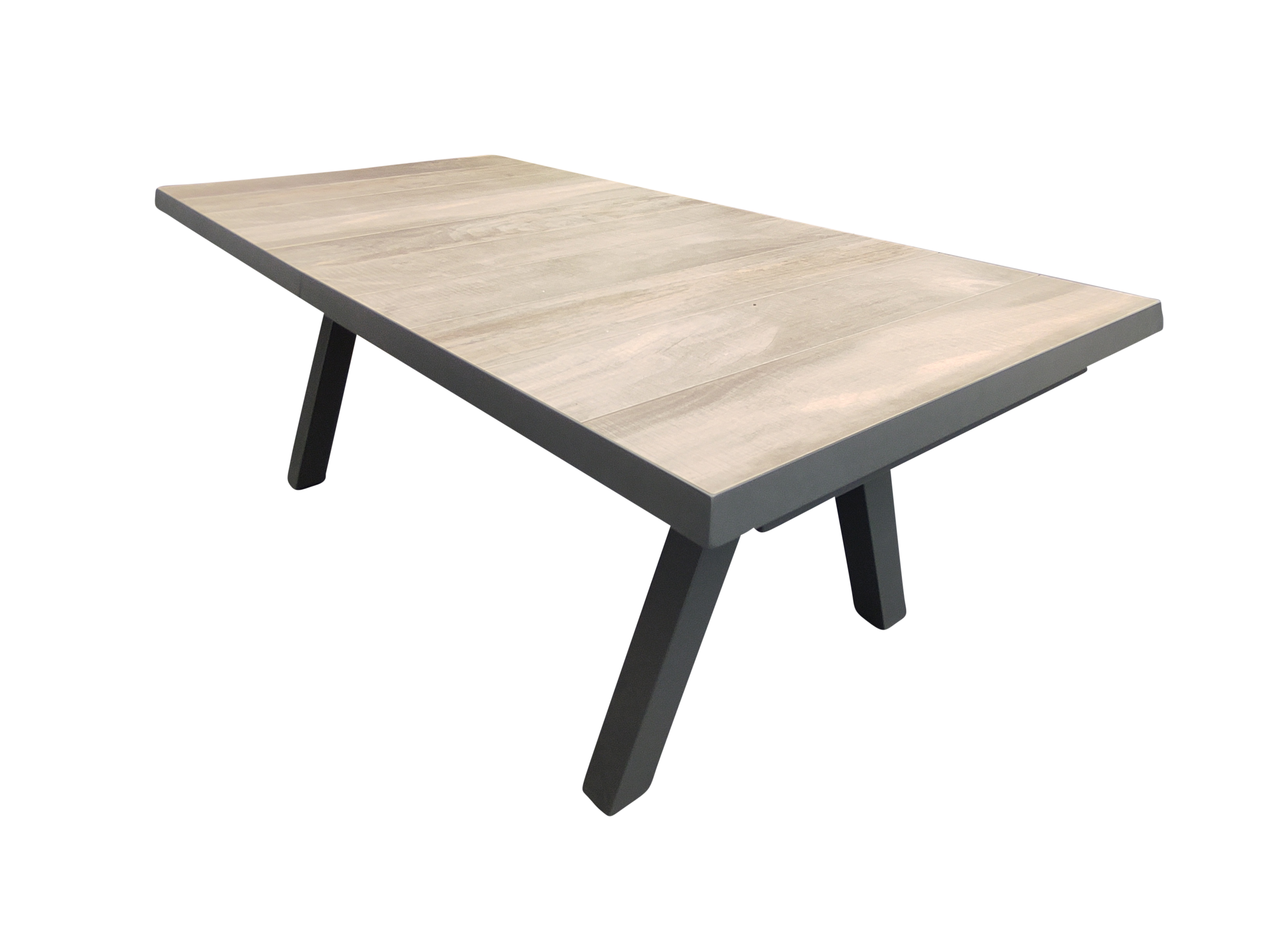 Driesprong collection Tensil uitschuif tafel 205 en 265x103x76cm antraciet - 