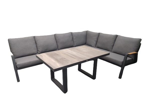 Driesprong collection Set santa luz lounge 5 delig hoge tafel antraciet - 