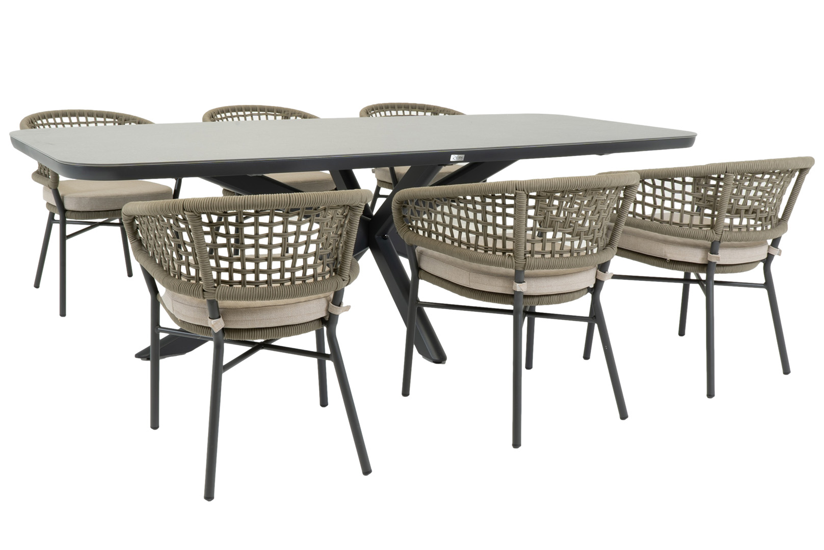 Relax Diningset Vancouver Boavista 7-delig 240 x 110 cm