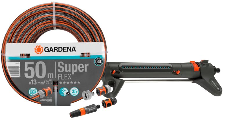 Gardena Premium SuperFLEX 50m Small Sproeierpakket