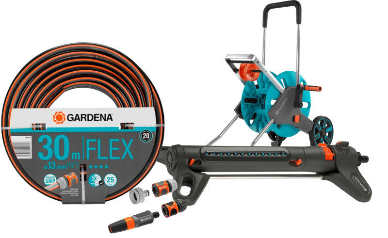 Gardena Comfort FLEX 30m CleverRoll M Small Sproeierpakket