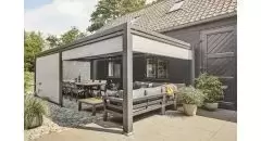 SUNS Maranza Rolgordijn 330 cm Matt Royal Grey zijkant 