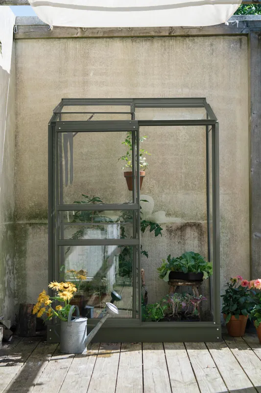Outdoor Life Products Royal Well | Emma I Muurkas | Veiligheidsglas 3 mm | Groengrijs