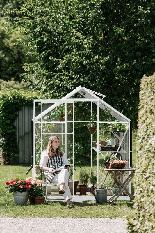 Outdoor Life Products Royal Well | Kate III Tuinkas | Veiligheidsglas 3 mm | Wit