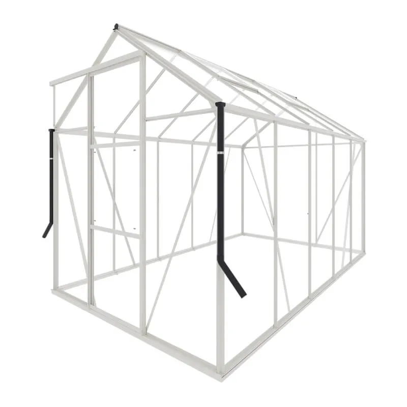 Outdoor Life Products Royal Well | Kate III Full Options Tuinkas | Veiligheidsglas 3 mm | Wit