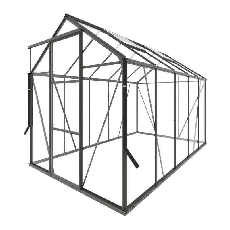 Outdoor Life Products Royal Well | Kate III Full Options Tuinkas | Veiligheidsglas 3 mm | Groengrijs