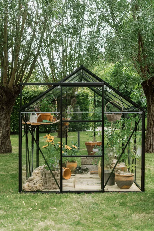 Outdoor Life Products Royal Well | Kate V Full Options Tuinkas | Veiligheidsglas 3 mm | Zwart
