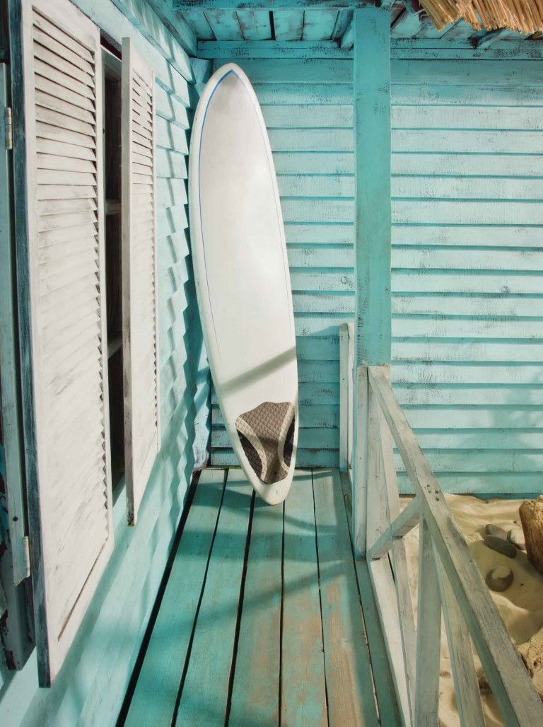 Customize it Surfplank 50x70cm Tuinschilderij - 