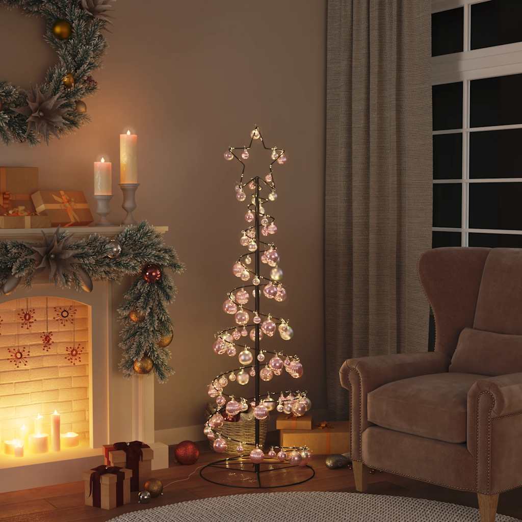 VidaXL Kerstballen 100 st Ø3/4/6 cm roze