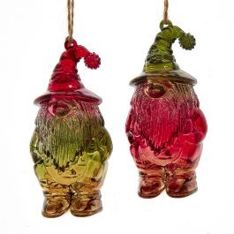 Kurt s adler Multi W-Clr Glitter Gnome Ornament 4,4 inch - 