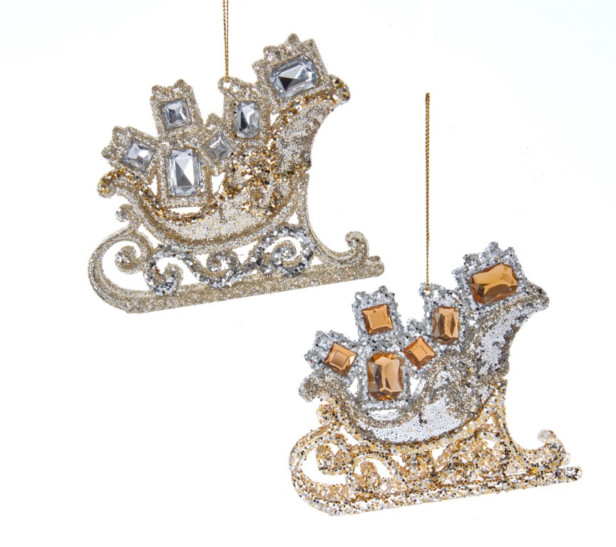 Kurt s adler Orn.plc slee goud/zilver l9cm - 