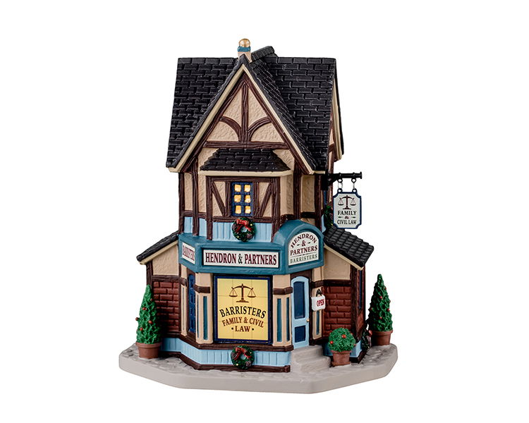 Lemax Hendron & Partners Barristers 14x22x24 cm Kersthuisje - 