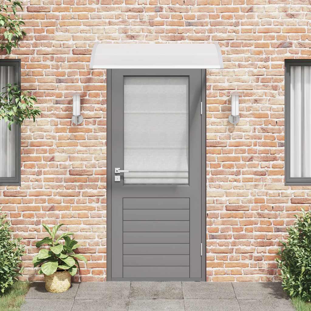 vidaXL Deurluifel 120x75 cm PC grijs en transparant