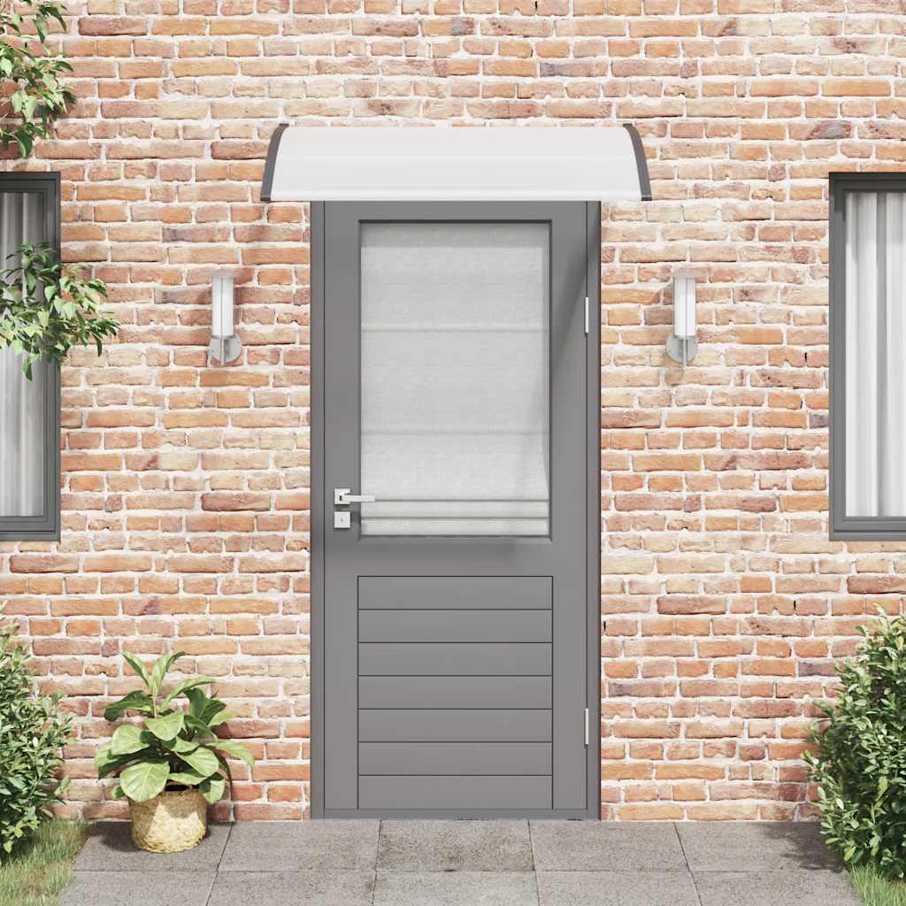 vidaXL Deurluifel 120x75 cm PC zwart en transparant