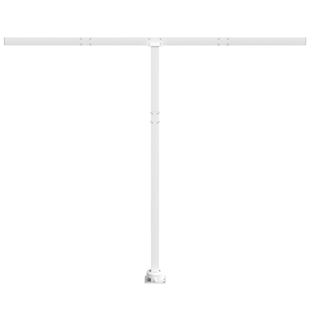 vidaXL Luifelpaalset 300x245 cm ijzer wit