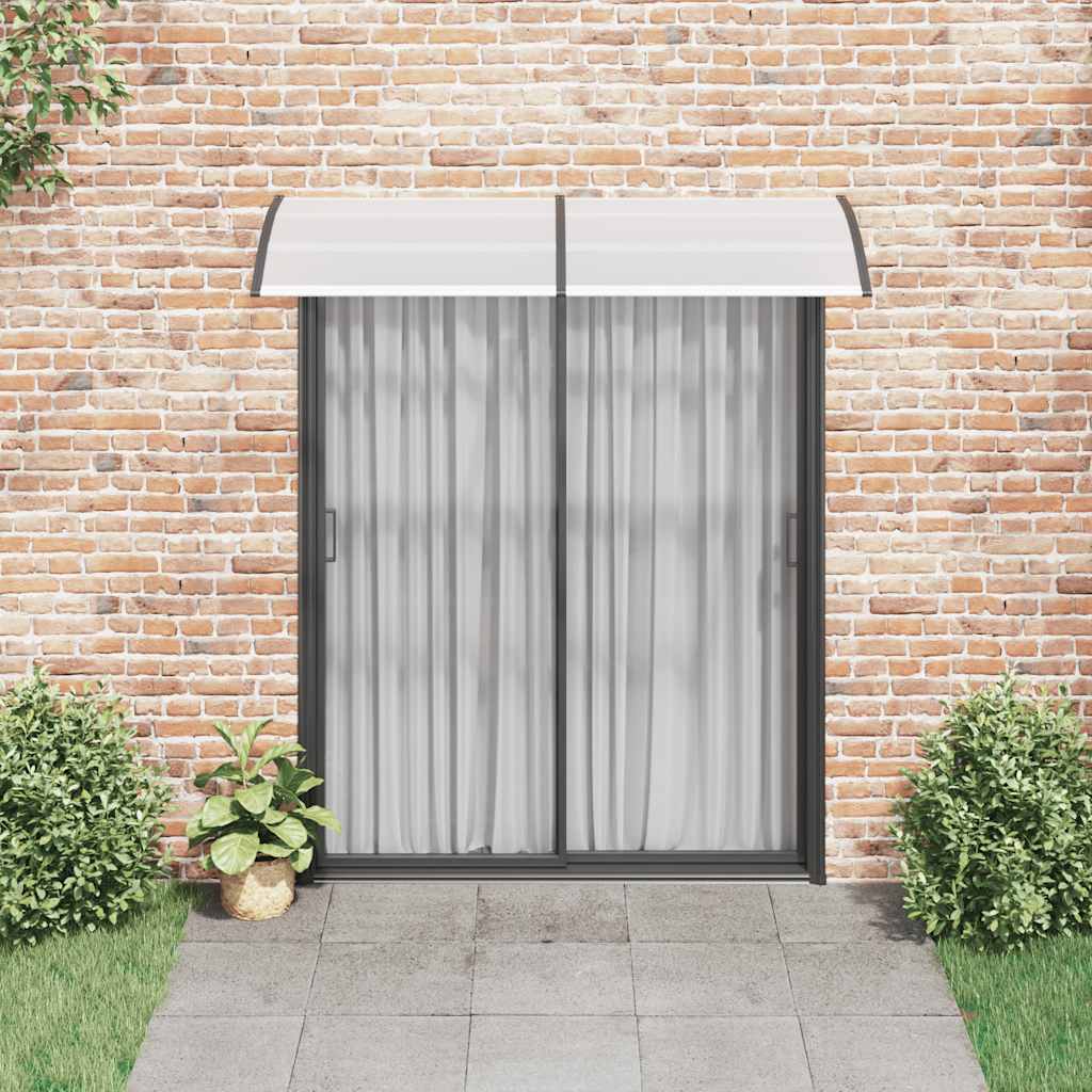 vidaXL Deurluifel 200x75 cm PC zwart en transparant