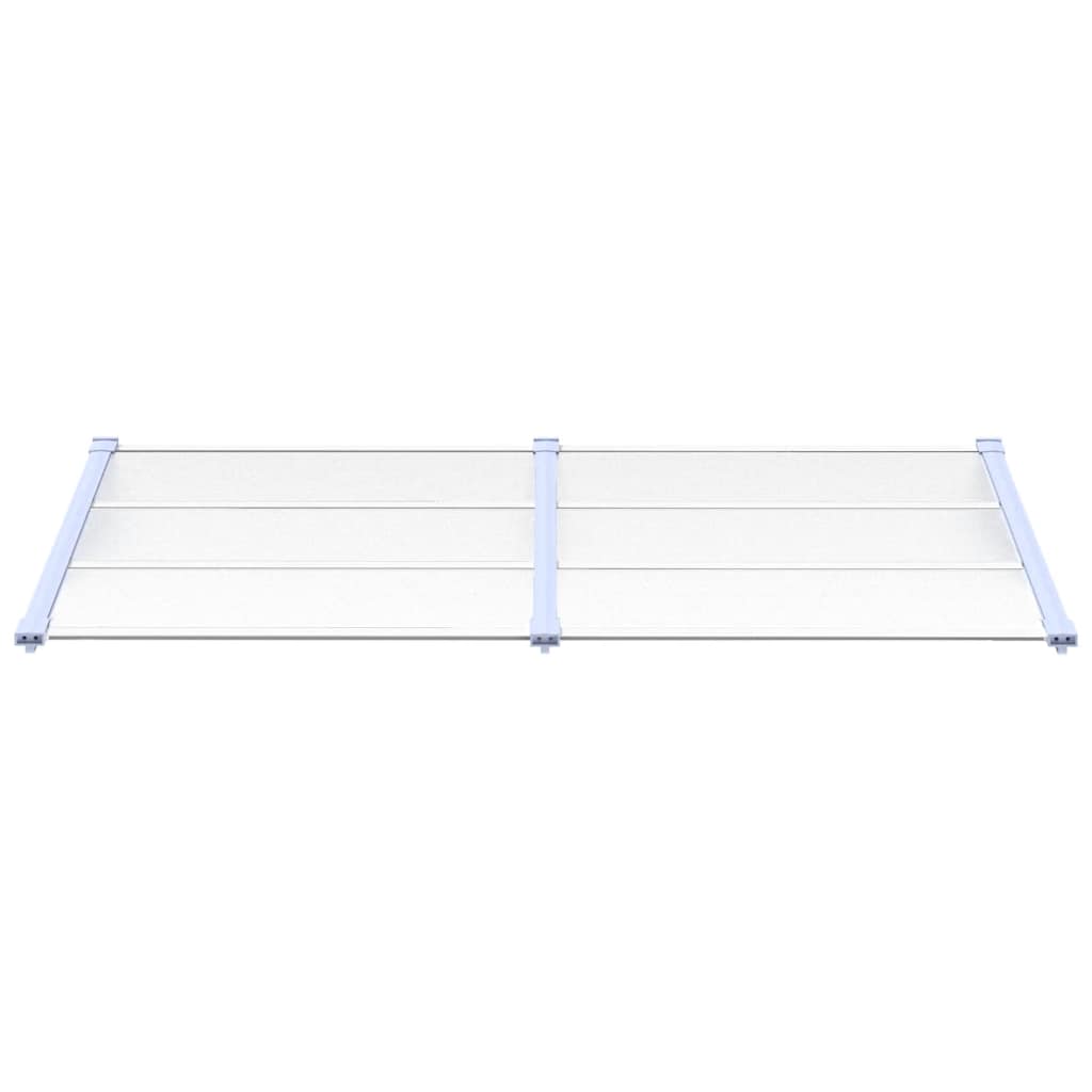 vidaXL Deurluifel 199x90 cm polycarbonaat grijs en transparant