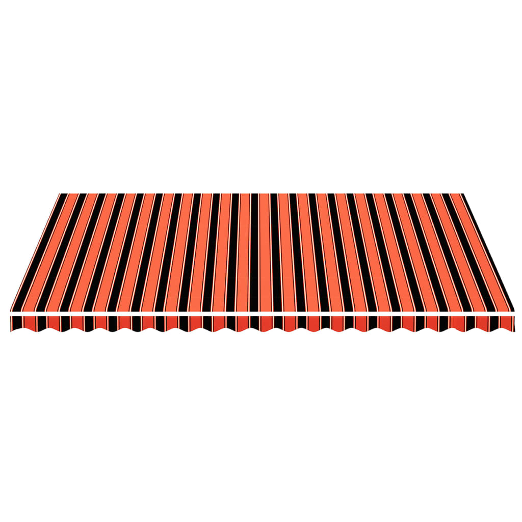 vidaXL Vervangingsdoek voor luifel 5x3,5 m oranje en bruin