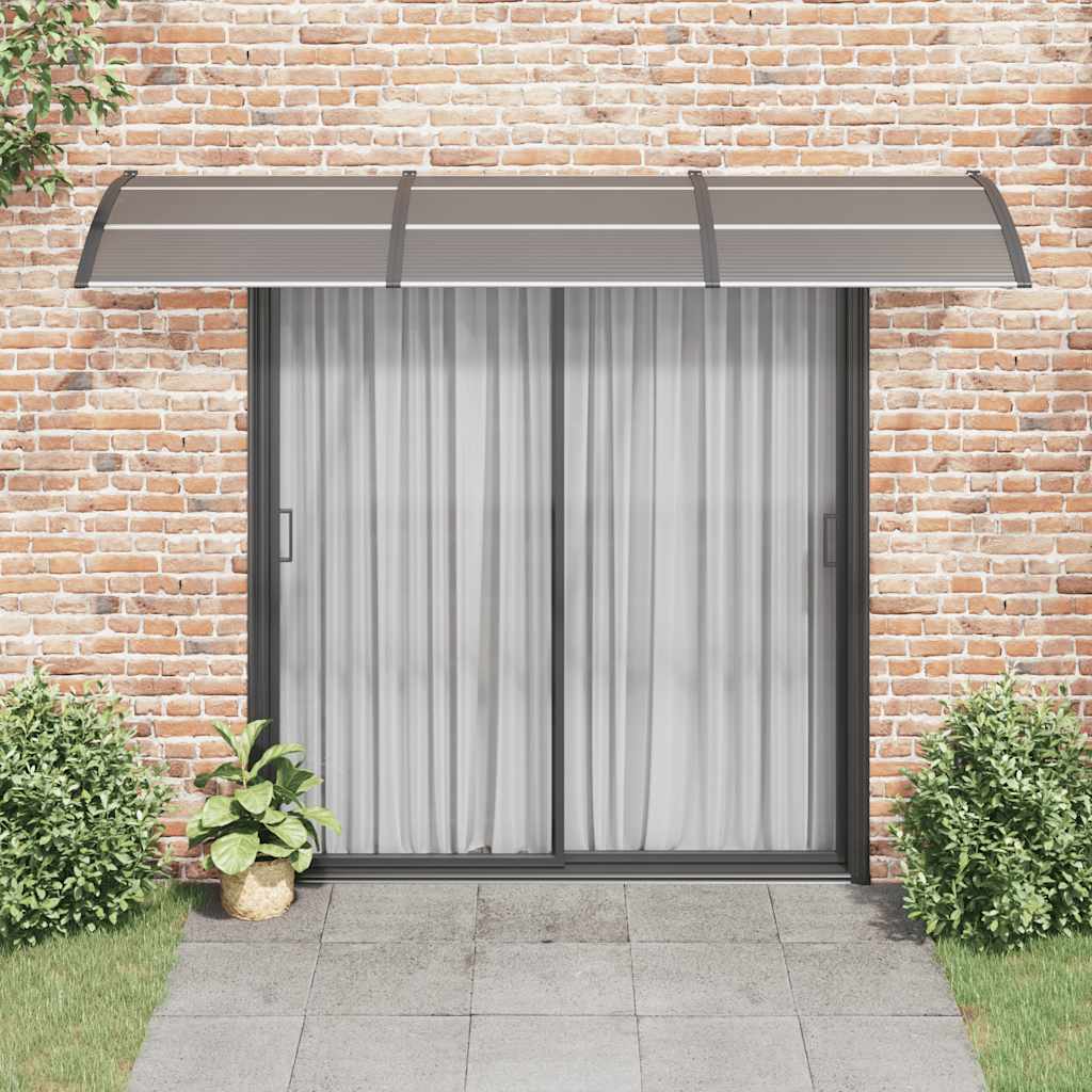 vidaXL Deurluifel 300x75 cm polycarbonaat zwart