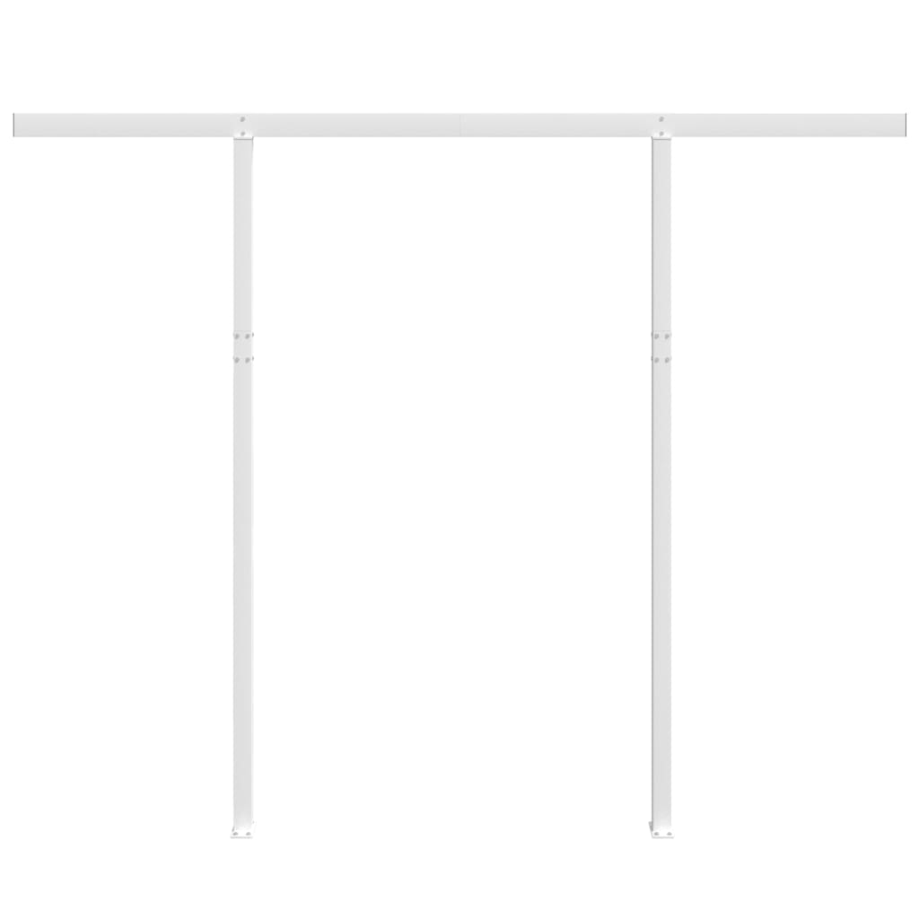 vidaXL Luifelpaalset 300x245 cm ijzer wit