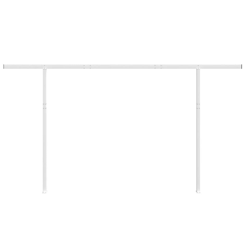 vidaXL Luifelpaalset 450x245 cm ijzer wit