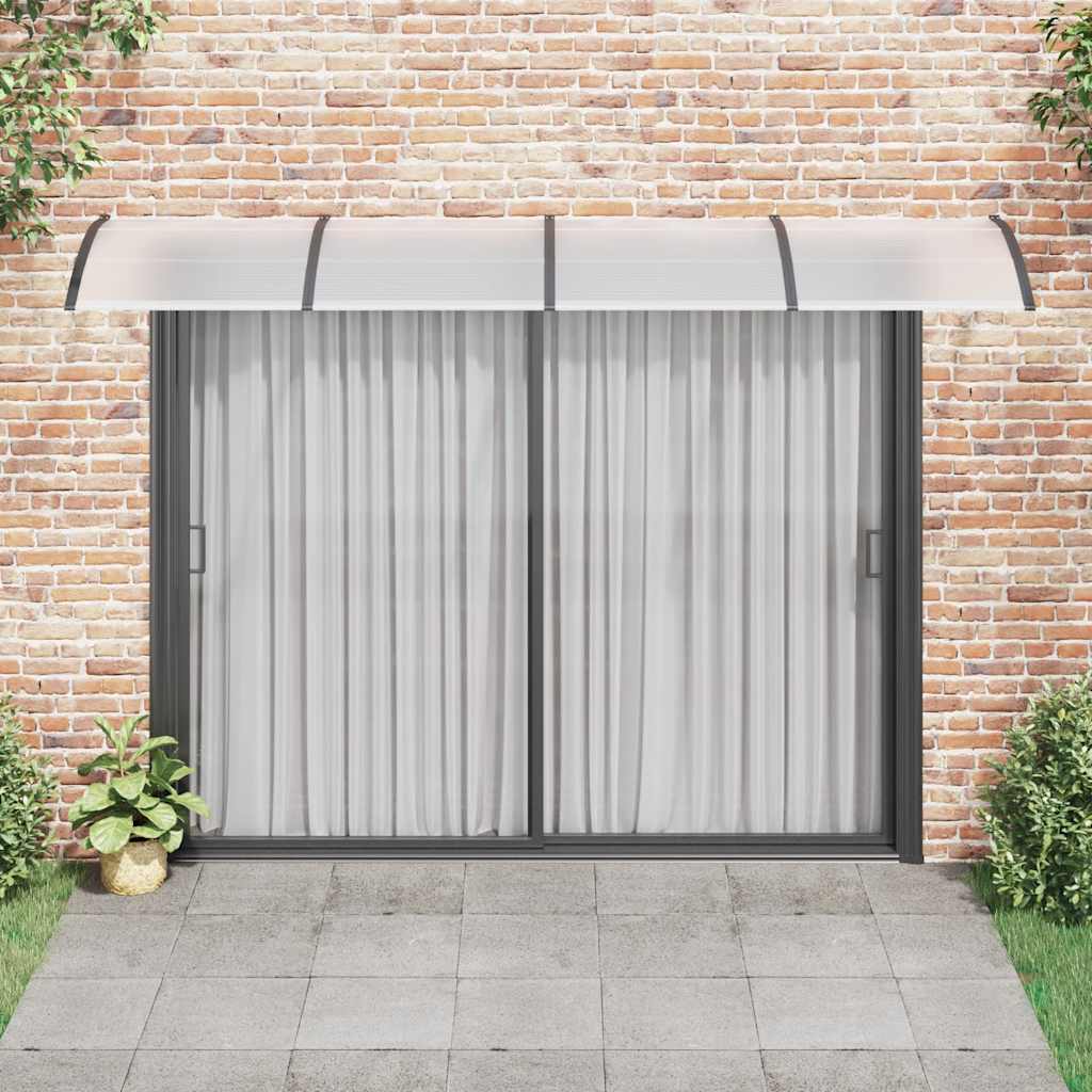 vidaXL Deurluifel 350x100 cm polycarbonaat zwart