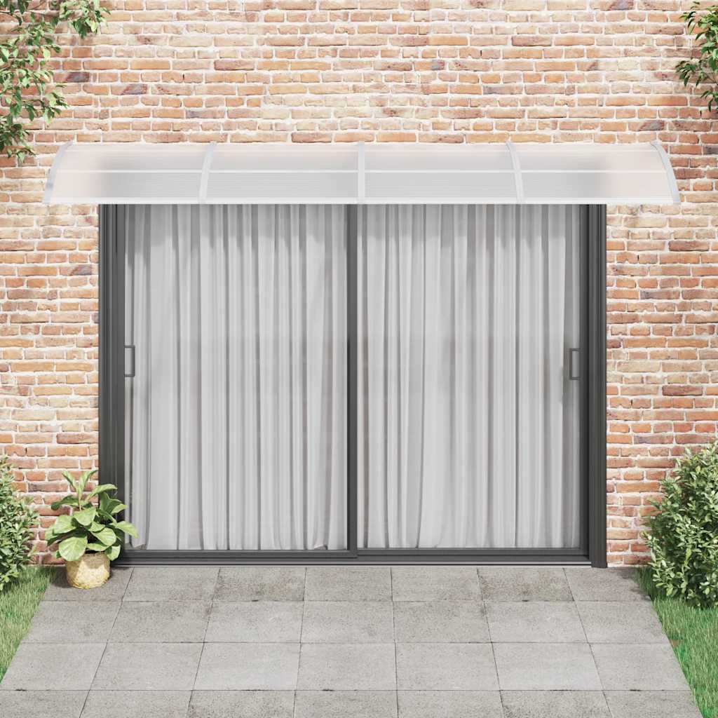vidaXL Deurluifel 350x100 cm polycarbonaat grijs