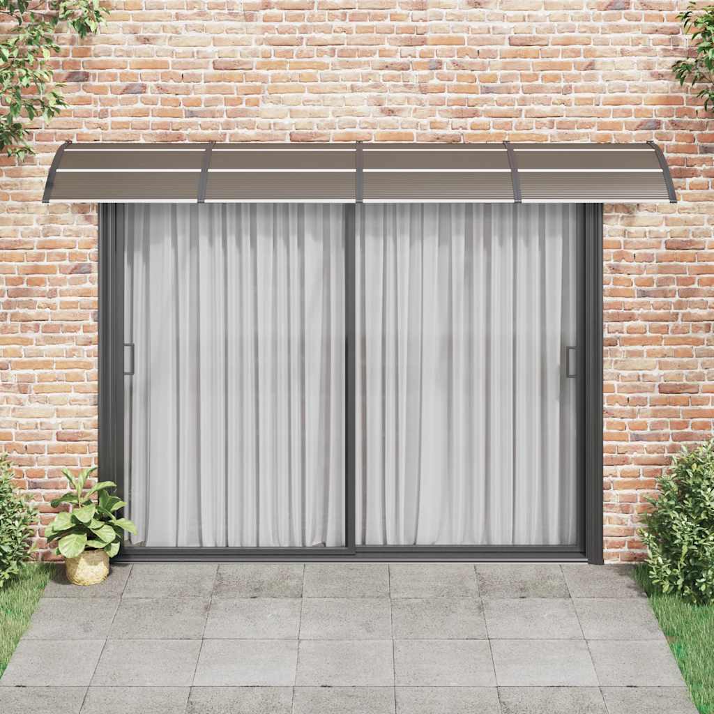 vidaXL Deurluifel 300x100 cm polycarbonaat zwart