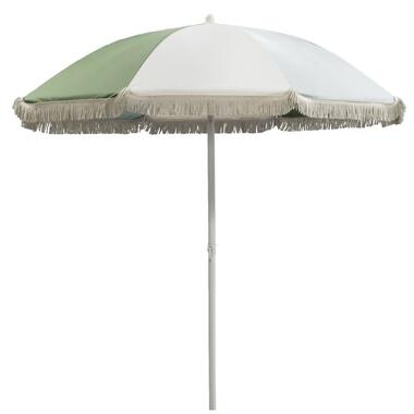 Leen Bakker Parasol Oliva tilt - zand/groen - Ø200 cm