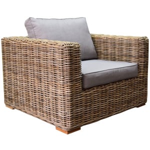 AVH-Collectie Serva lounge tuinstoel naturel rotan southend