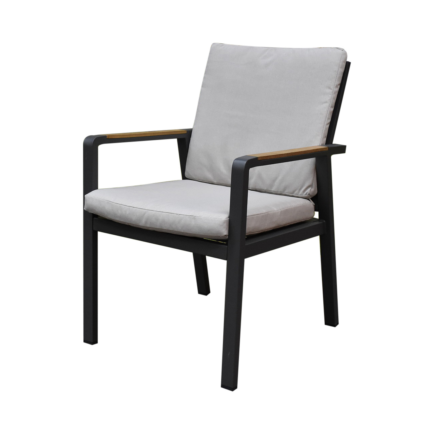 AVH-Collectie Lola dining tuinstoel aluminium antraciet - soft grey
