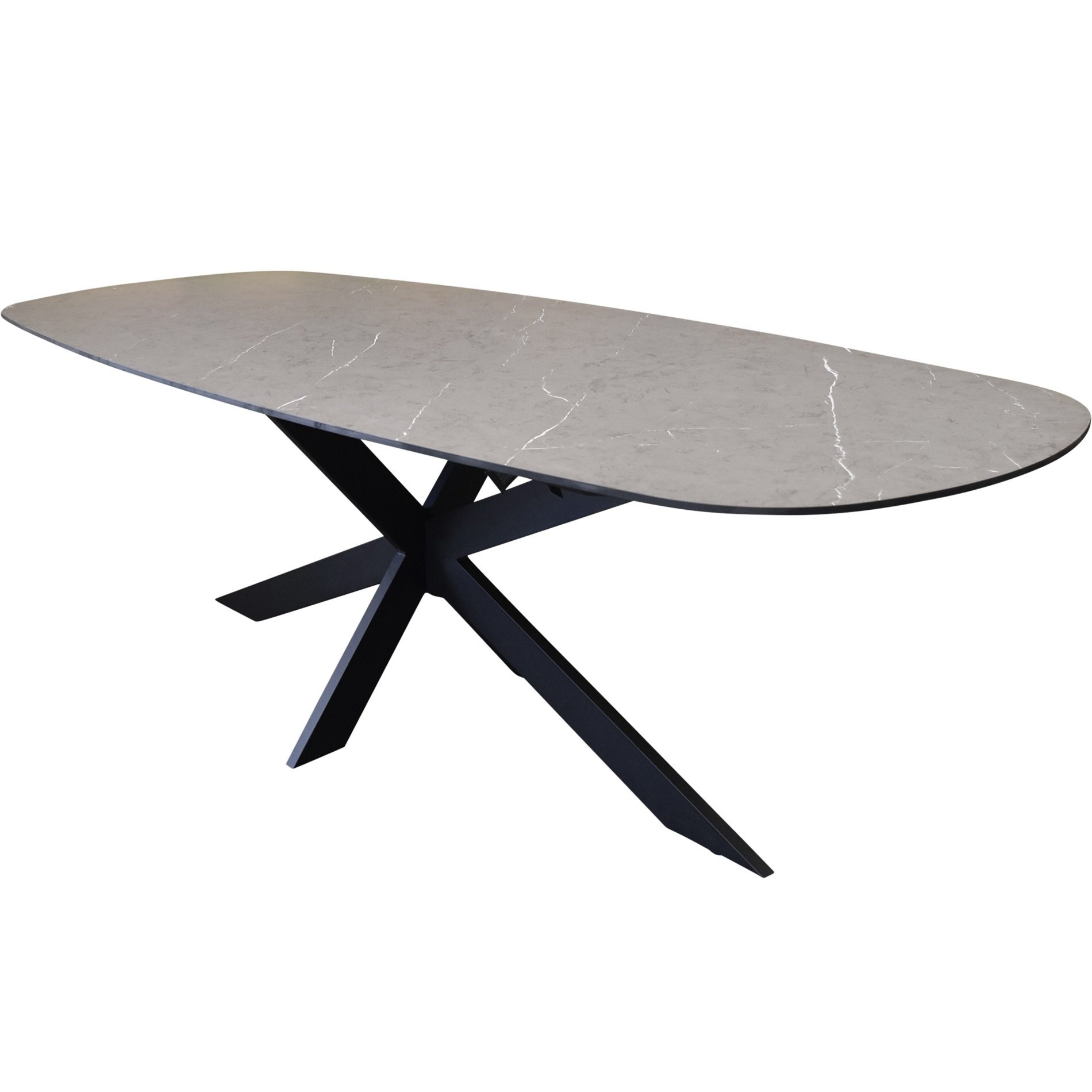 AVH-Collectie San Francisco low dining tafel ceramic blad 240x100xH69 cm antraciet