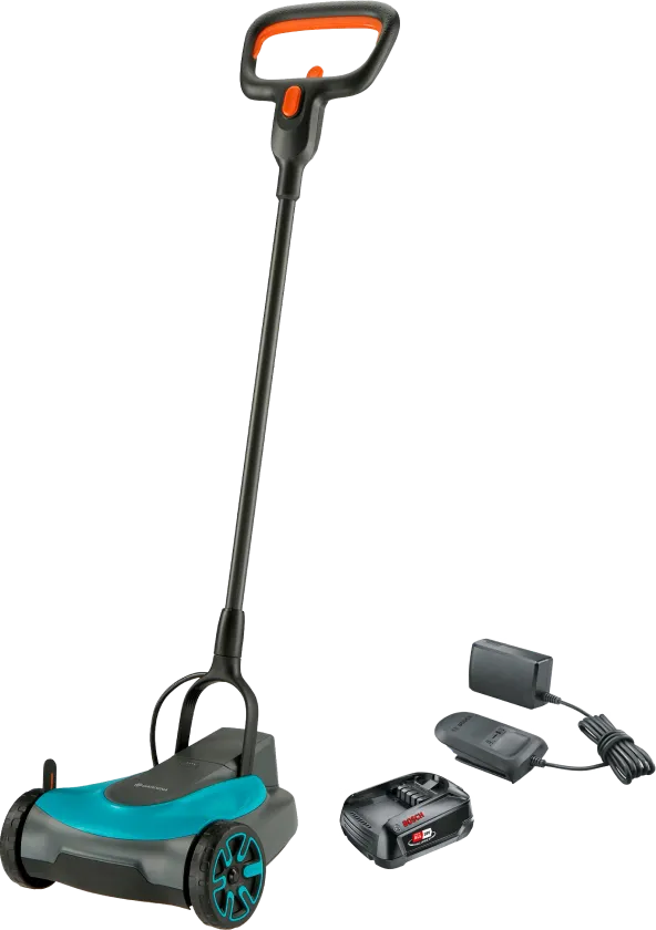 Gardena HandyMower 22/18V P4A Solo + Bosch Starterset 18V 2,5 Ah Accu