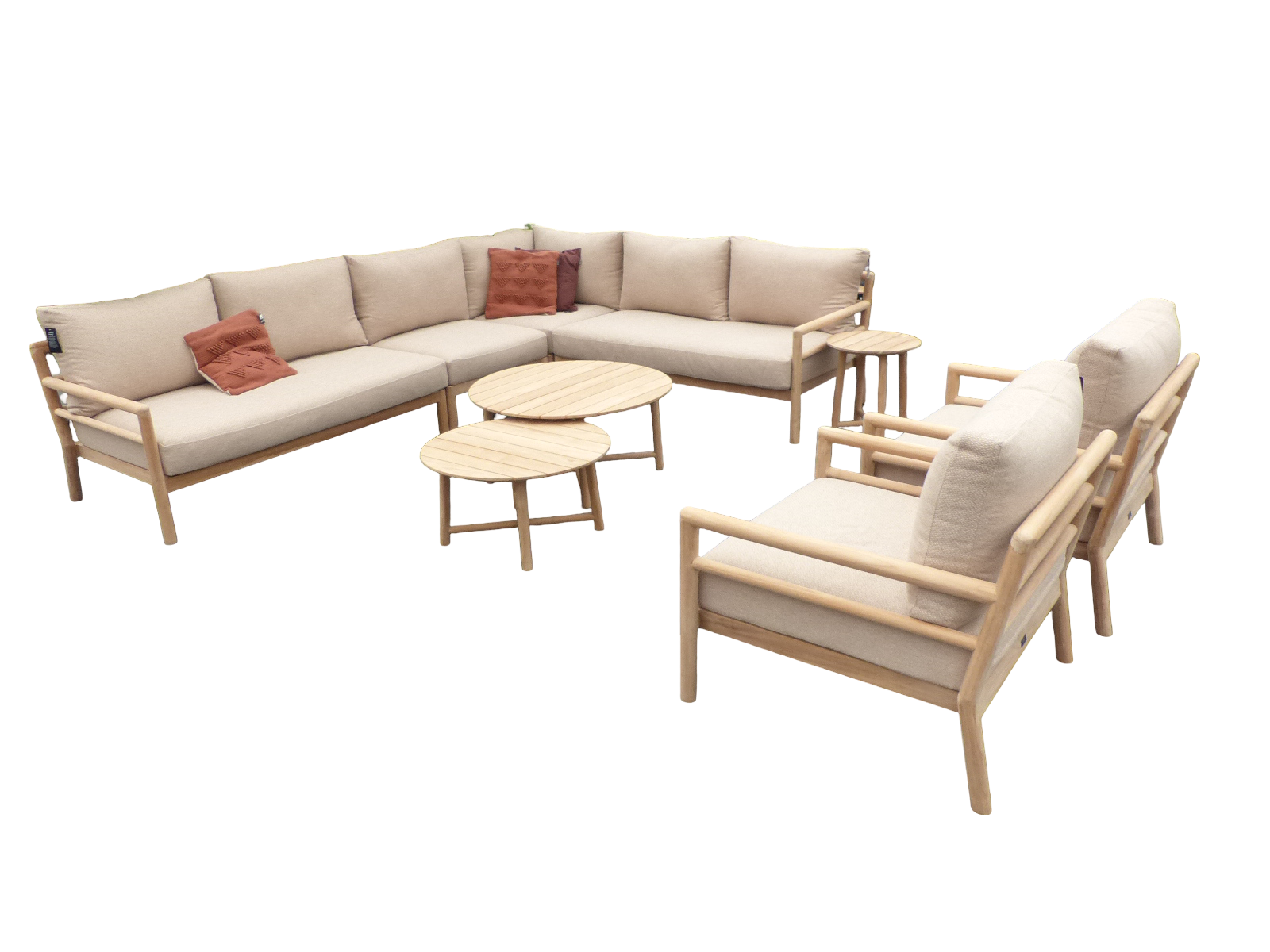 Yoi Mare loungeset xl teak/multi natural - 
